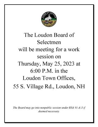 BOS Work Session May 25, 2023 6:00pm